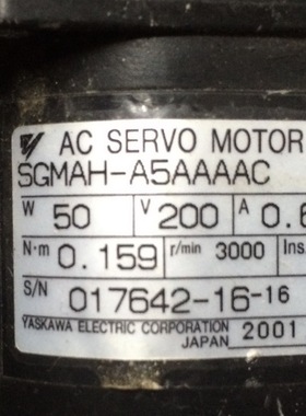 SGMAH-A5AAAAC 二手安川电机  专业销售维修一体化