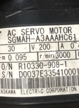 SGMAH-A3AAAHC61   二手安川电机带1:21减速机