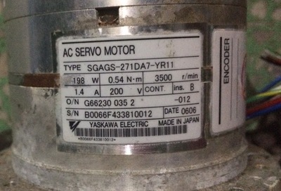 SGAGS-271DA7-YR11电机安川