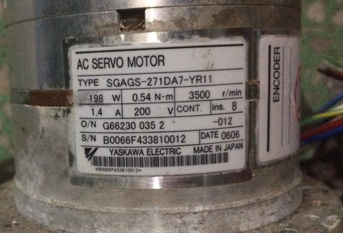 SGAGS-271DA7-YR11电机安川