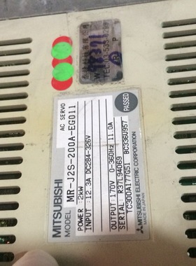 MR-J2S-200A-EG011二手三菱驱动器