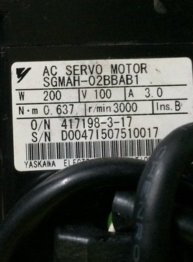 SGMAH-02BBAB1  二手安川电机 专业销售维修一体化