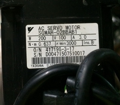 二手SGMAH-02BBAB1电机安川