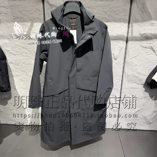 安踏冠军2026春男款无氟防泼水防风长款梭织外套152610630