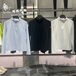 安踏冠军全天候系列2025秋冬新半拉链拼接女长袖 162540401 针织衫