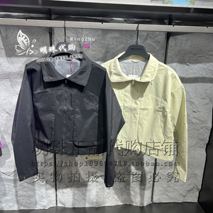 安踏冠军女款翻领拒水科技宽松防风防泼水针织上衣外套162620601