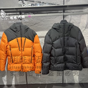 安踏冠军户外2025秋冬连帽防泼水鹅绒羽绒服男款152540908两色入