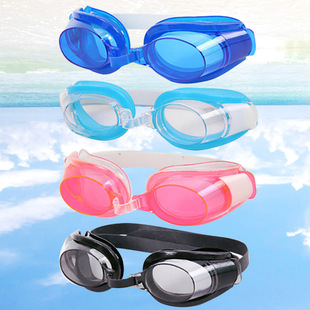 儿童泳镜男女成人游泳眼镜小孩游泳镜宝宝洗澡眼镜 送鼻夹耳塞