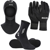 3MM游泳水母鞋 沙滩袜3件套 保暖袜男女冲浪袜套脚蹼袜手套头浮潜鞋