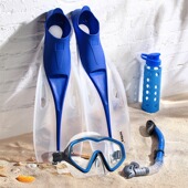 装 浮潜三宝套装 备 呼吸管长脚蹼蛙鞋 wave跨境成人专业潜水镜全干式