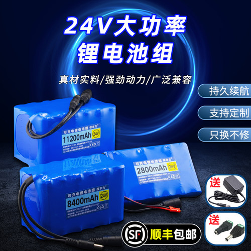保丰力24V锂电池大容量可充电