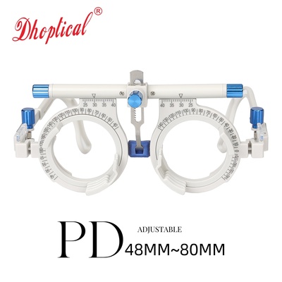 铝合金试戴架验光架可调瞳距轻瞳距48~80MM可插4片插片近眼距标尺