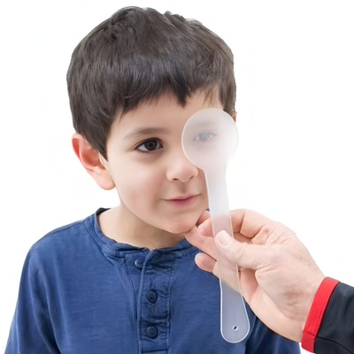 透明磨砂验光挡眼板眼睛