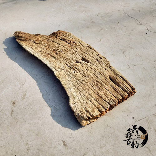 老榆木板复古怀旧悬挂异形茶台