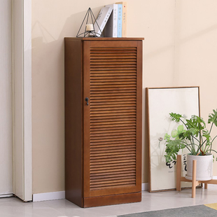 鞋柜2026新款实木室内小窄高立式入户门口多层收纳家用门口楼道外