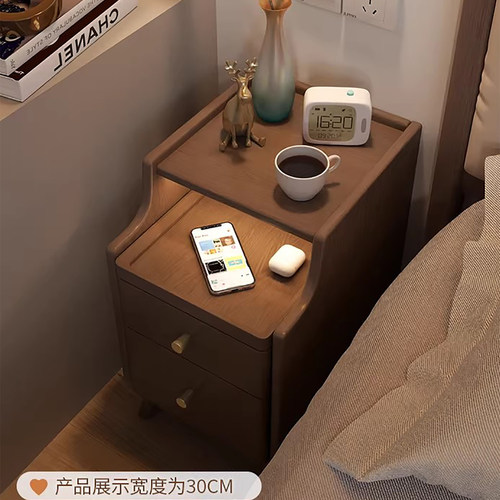 全实木超窄夹缝床头柜