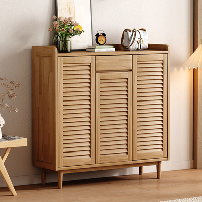 实木多层收纳单门鞋柜2026新款门口入户玄关室内走廊过道室外家用