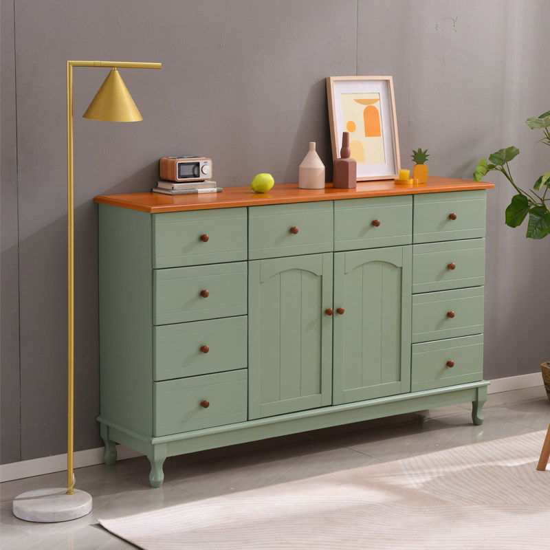 美式客厅卧室实木十斗柜加长电视柜简约现代玄关靠墙抽屉收纳柜