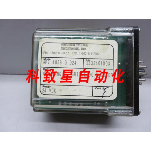 工业配件ABSOLUTE PROCESS API 4058 G D24 WIDERANGING BRIDGE/D