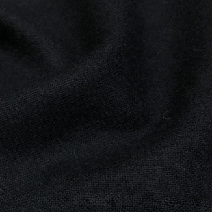 半米价/特黑羊毛法兰绒毛呢纯色时装毛料春秋款西装外套裤子面料