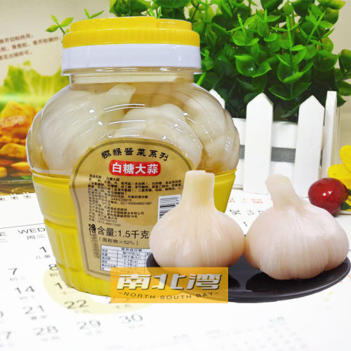 猕猴酱菜白糖大蒜1500g腌制甜酸