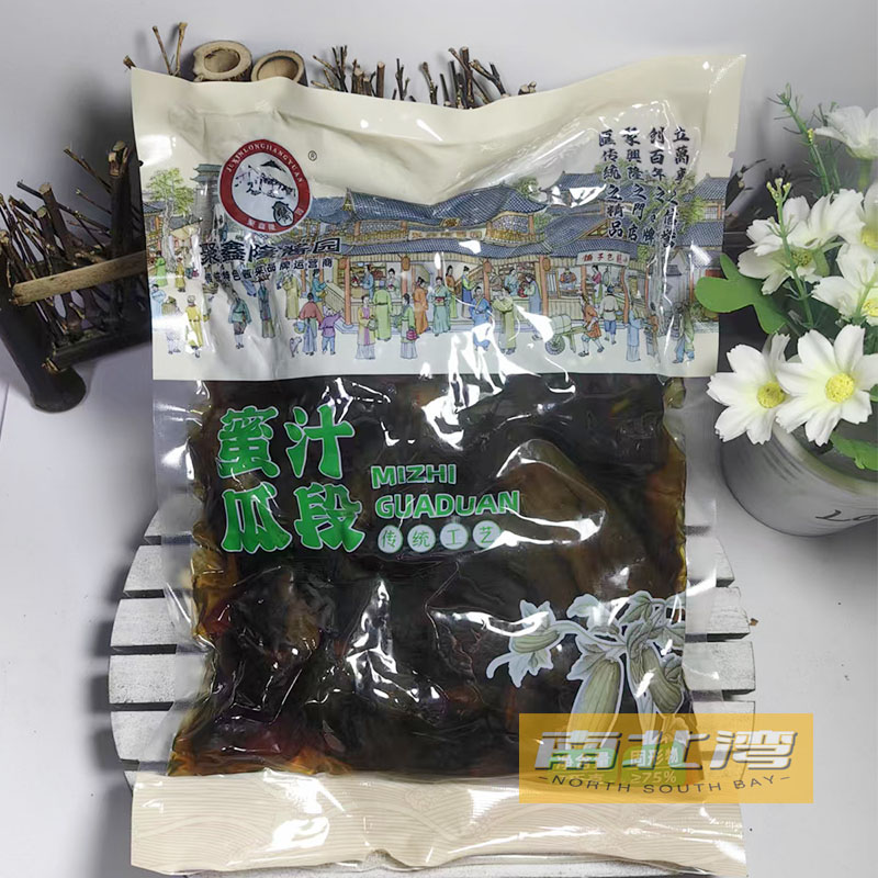 蜜汁瓜段1kg酱菜腌制酱黄瓜段凉拌小菜配粥下饭菜即食酱瓜咸菜
