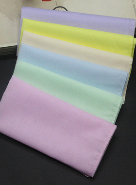 小手帕纯色手帕女士绘画扎梁漂染