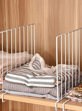 货架隔板壁橱橱柜隔板架分隔架衣柜收纳架厨房公室柜子隔层架