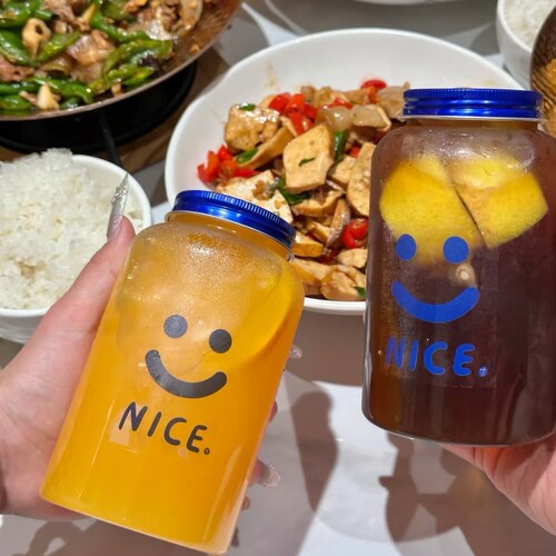 蓝色吸管克莱茵蓝盖子奶茶杯子