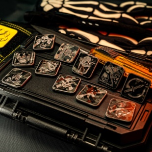 极其氪金LAB潜行者系列碳纤维低可视度士气章轻量化魔术贴