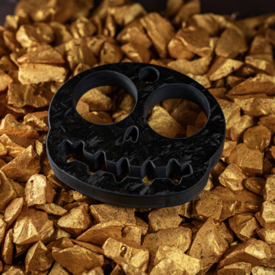 骨面锻碳纯碳指虎EDC防身把玩