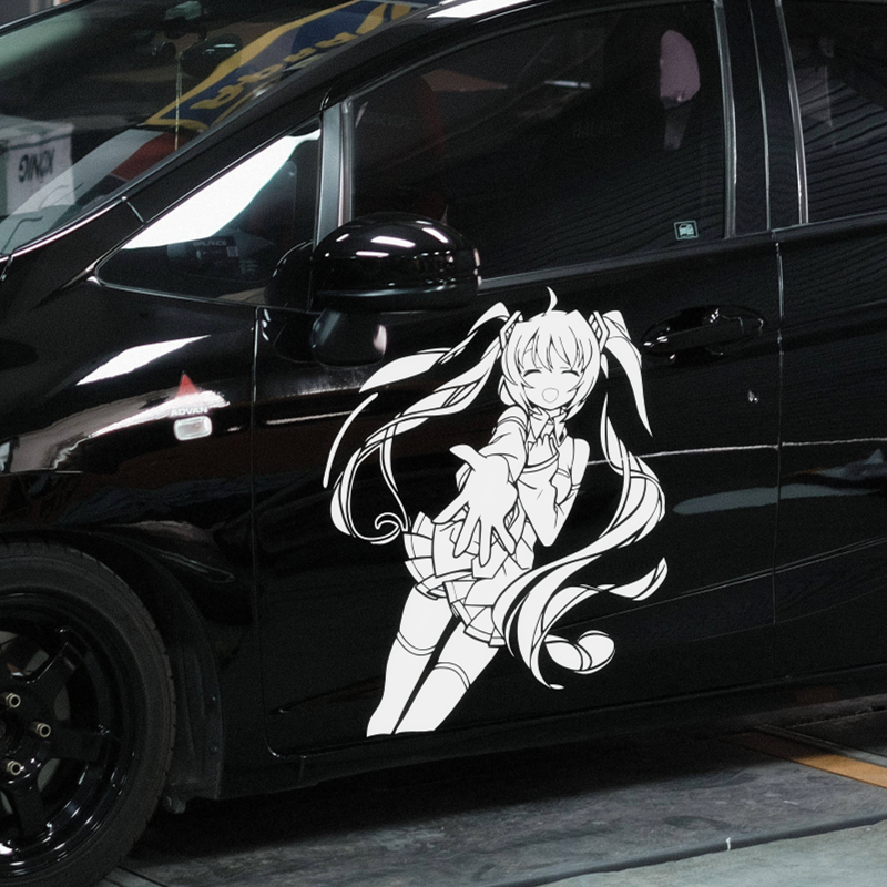 汽车车门贴纸卡通美少女战士轻音少女贴纸动漫痛车贴装饰大贴纸
