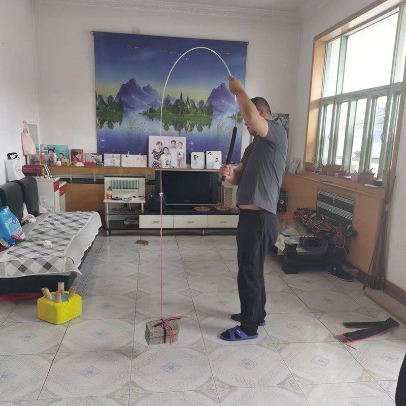 实心螺丝接口插节杆冬钓竿锚杆