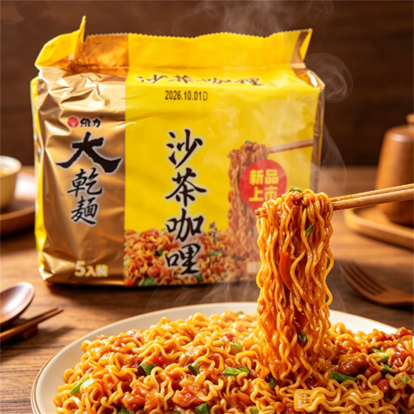 台湾原装采购维力大干面 地狱辣椒 沙茶咖喱葱烧牛肉面拌面多口味