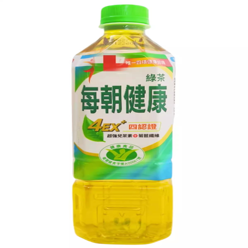 现货台湾维他露每朝健康绿茶650ml*瓶装无糖茶饮0脂去油腻解火茶