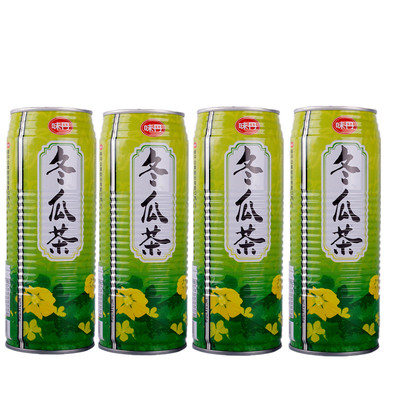 台湾味丹冬瓜茶植物饮品夏季清凉解渴茶饮475ml*4罐组合饮料