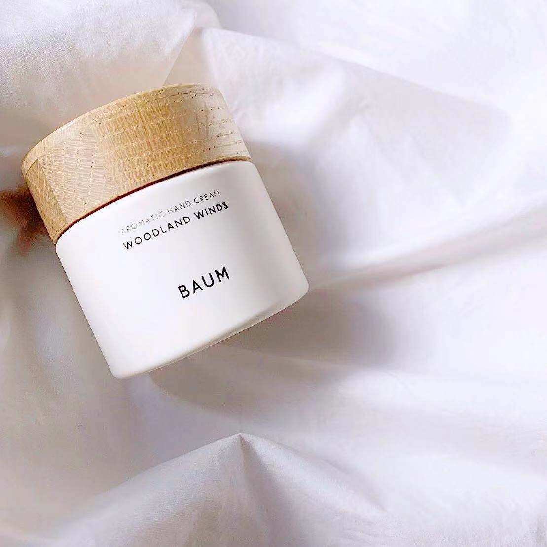 日本 baum 森林系植物天然成分精油护手霜手部精华 木质75g/150g
