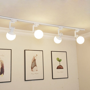 北欧散光led轨道灯商用超亮服装 店不刺眼直播间补光理发店导轨灯