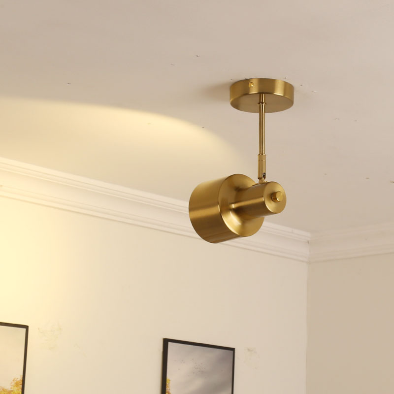 单头射灯360°聚光家用背景墙灯