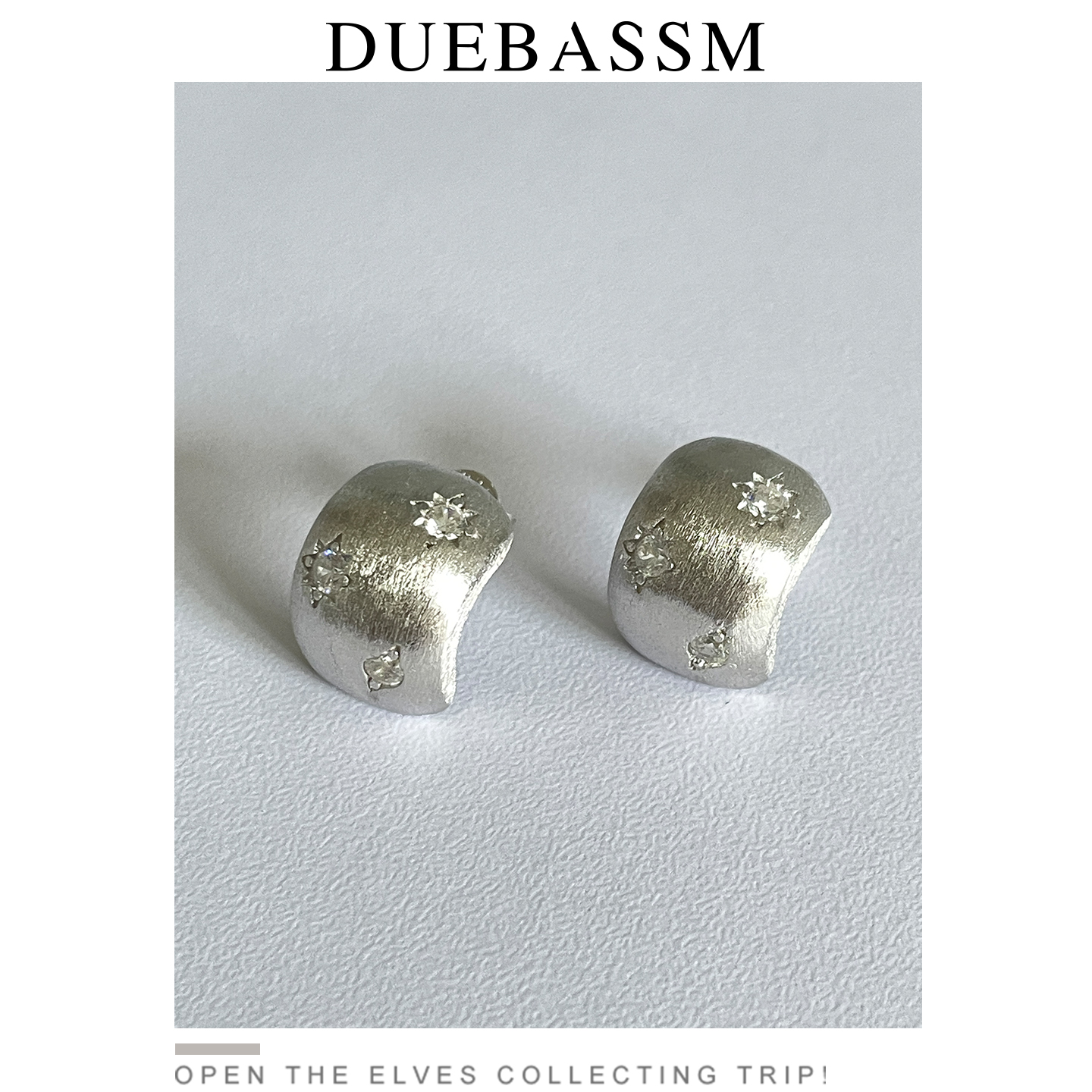 DUEBASSM六芒星清冷耳环