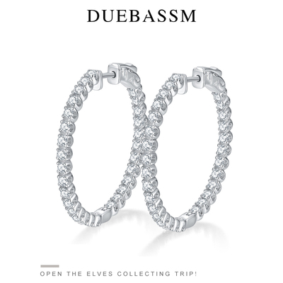 duebassm简约纯银女耳环