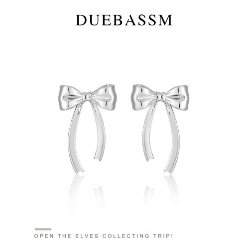 DUEBASSM原创设计蝴蝶结耳钉