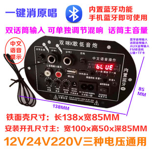 低音炮功放板 低音炮功放板大功率蓝牙音响主板12v24v220v通用改装
