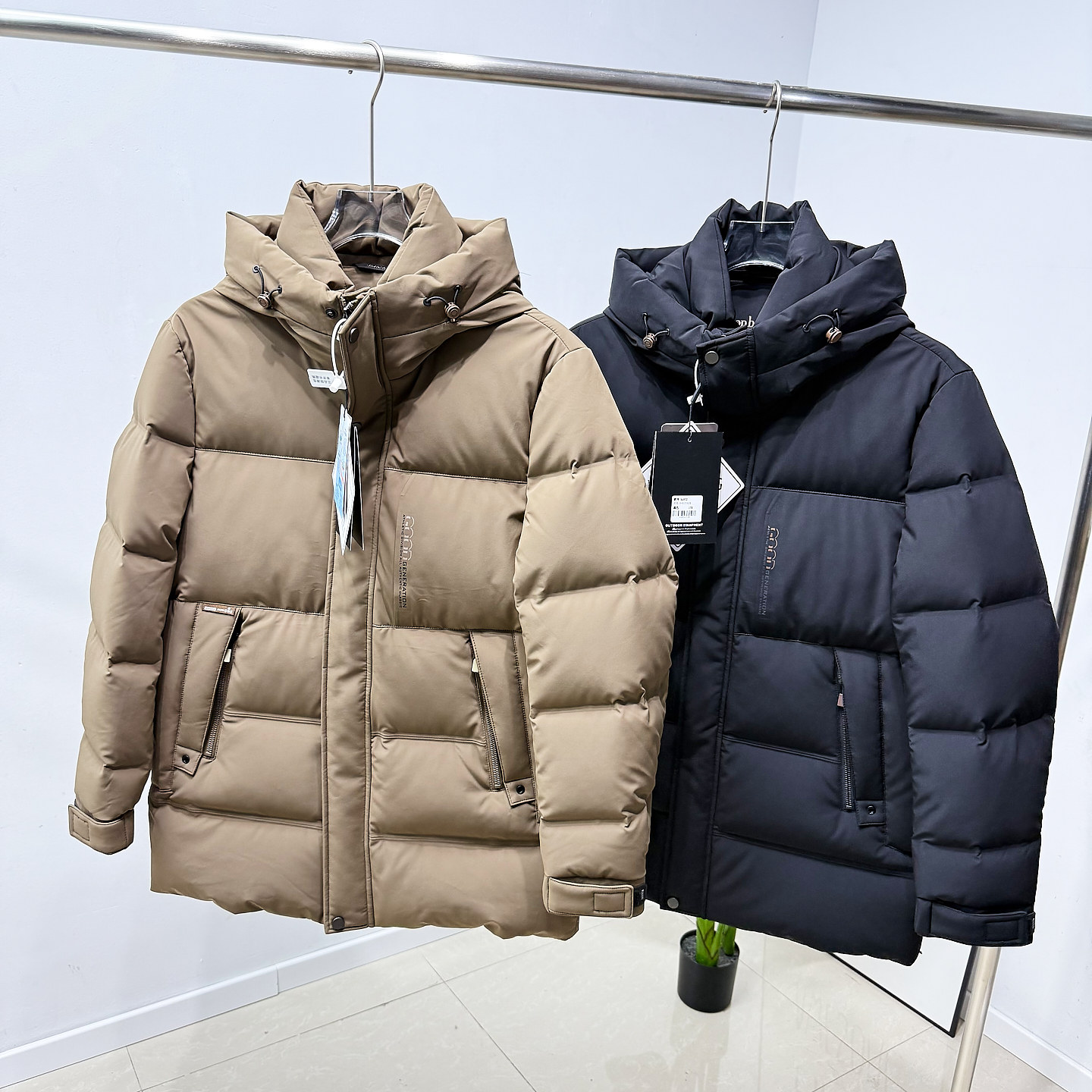 公司单！抗寒防风！外贸男装冬季加厚保暖中长款连帽羽绒服外套,男装,羽绒服,淘宝优惠券,粉丝福利购,淘宝优惠卷