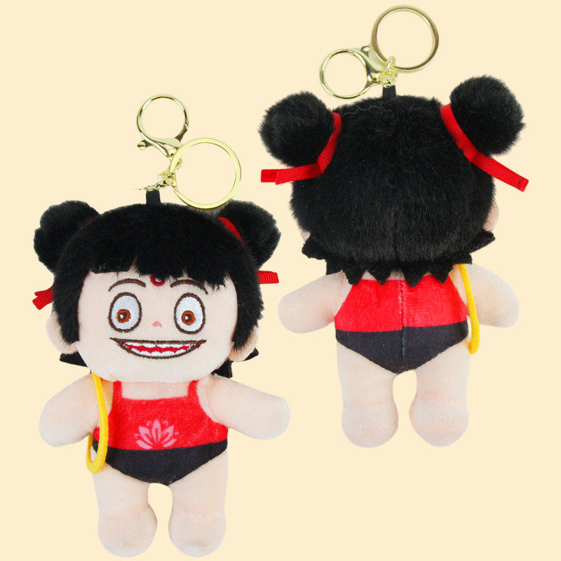 魔童闹海魔丸哪吒三太子毛绒挂件