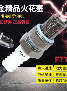 汽油机增程器发电机24v48v60v72v配件火花塞F7TC L7T火花塞配件