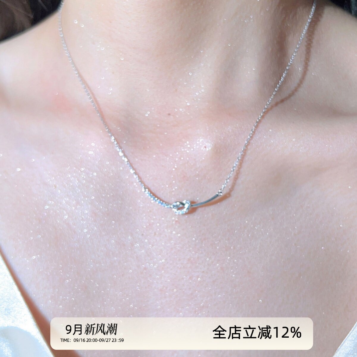 AFunnyStory925银女简约项链
