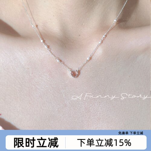 AFunnyStory925银女纯银项链