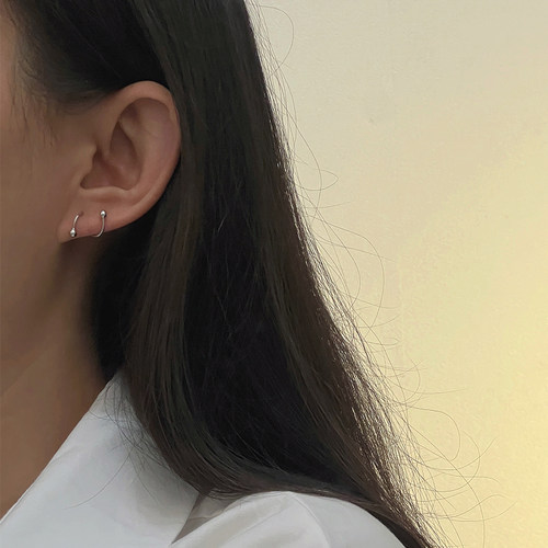AFunnyStory925银女小众耳钉