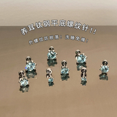 蓝色海｜AFUNNYSTRORY耳骨钉医用钛钢耳蜗钉龙爪爆闪蓝钻养耳洞钉